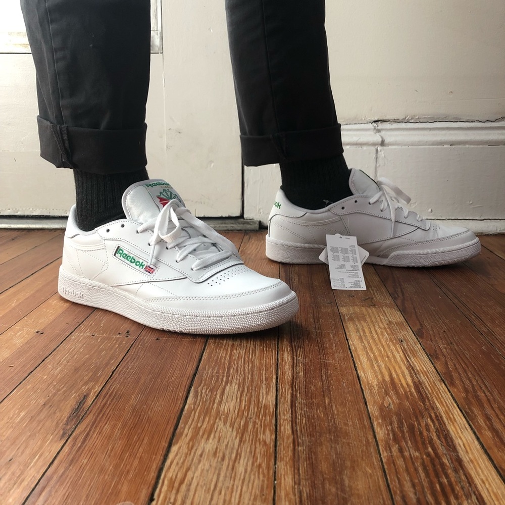 ❌sold❌Reebok Club C 85 in white/green